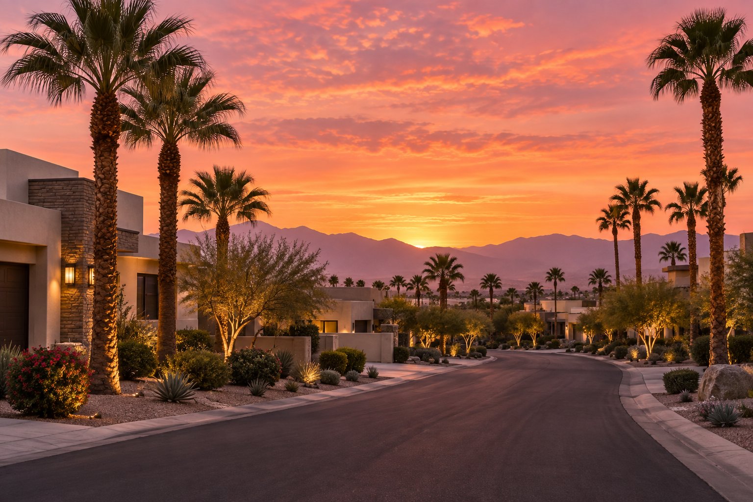 A Las Vegas residential neighborhood, illustrative